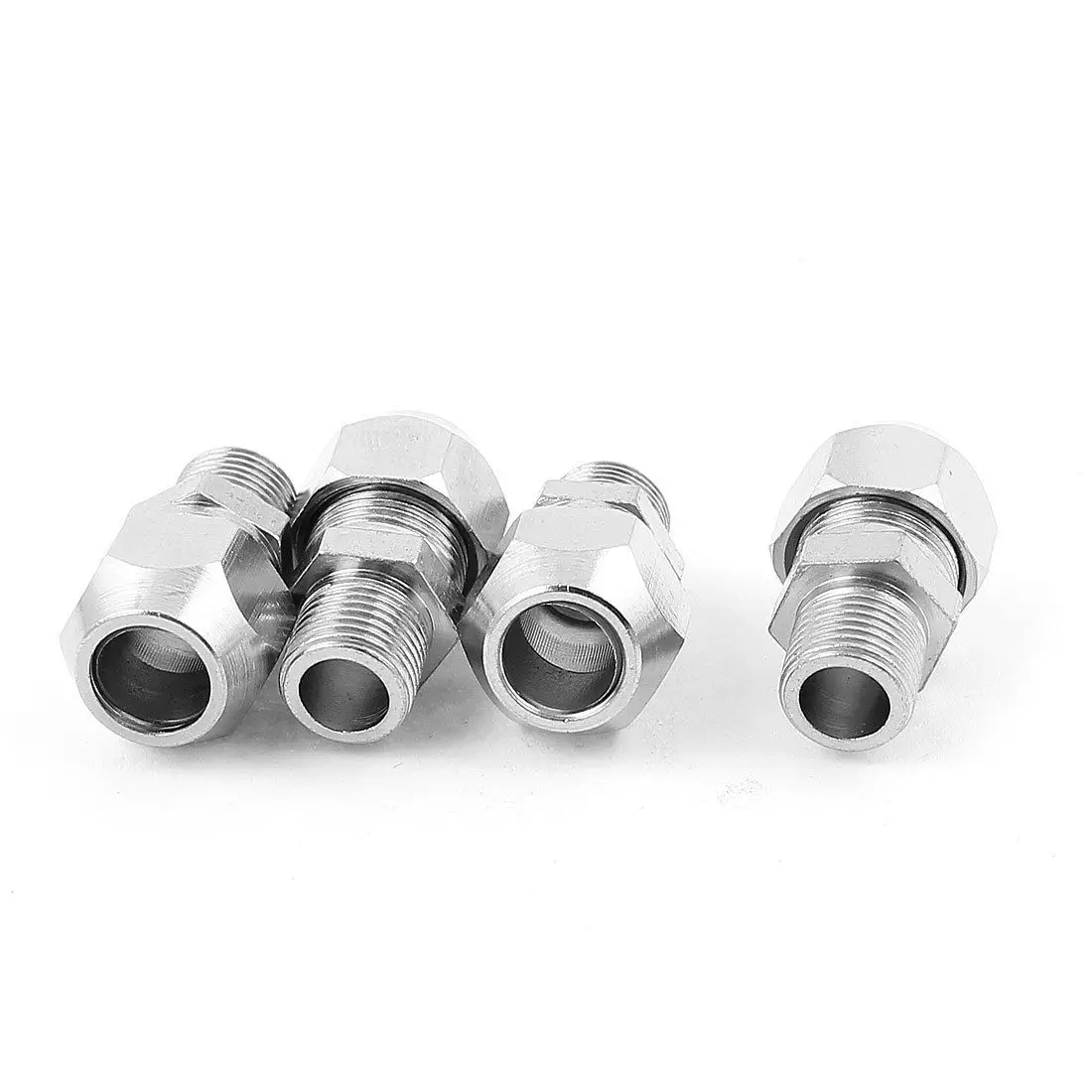 

4PCS 1/8 BSP Male Thread 8mm Tube Dia Straight Pneumatic Quick Coupler Connector