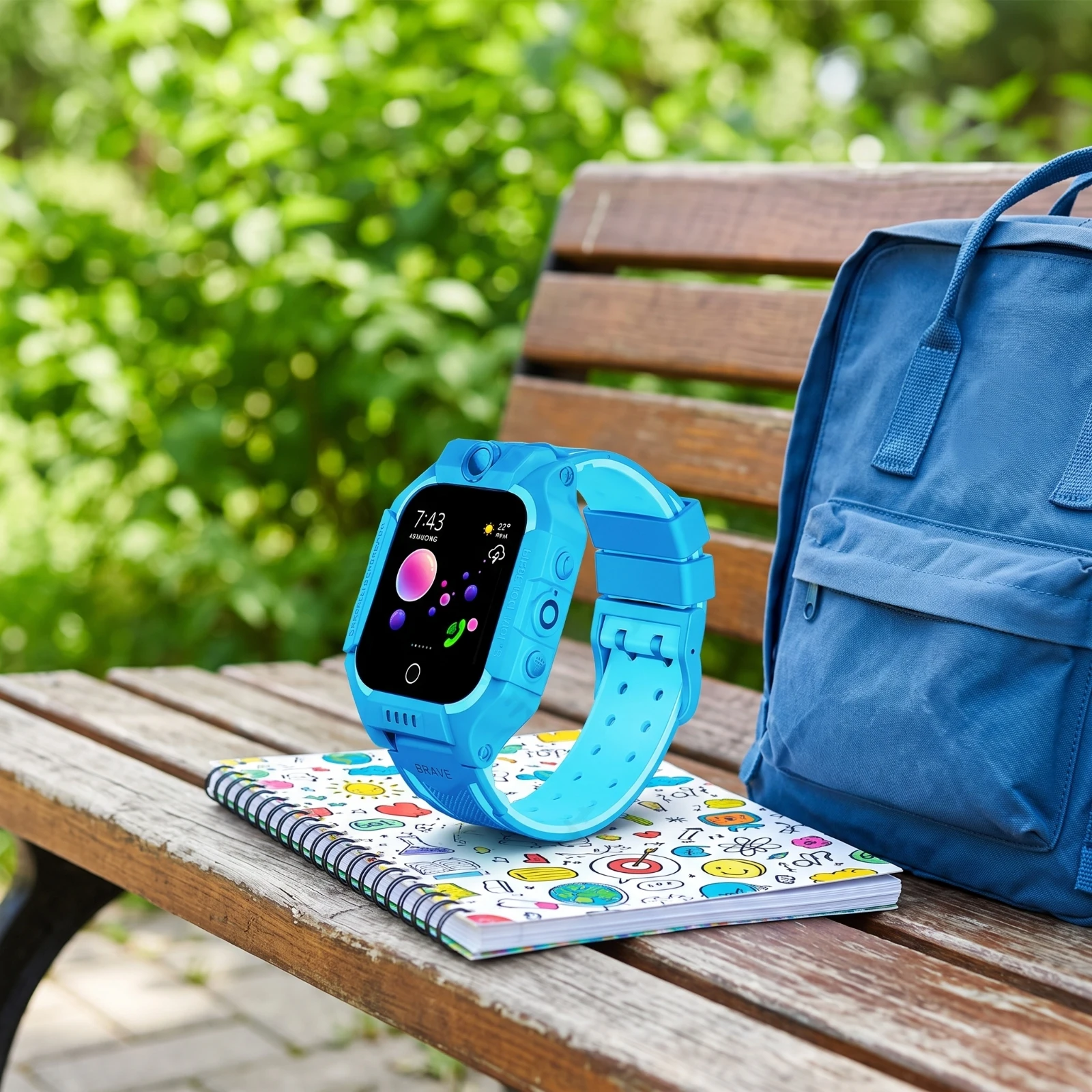 Kids Watch Water-Resistant Phone Watch Smartwatch with Camera Safety Sturdy for Children, Outdoor Play, School