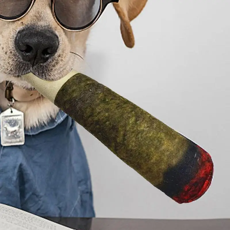 Squeaky Dog Toys Soft Dog Teething Toy Funny Shaped Plush Toy Dog Accessories Dog Teeth Cleaning Toy For Birthday Holiday