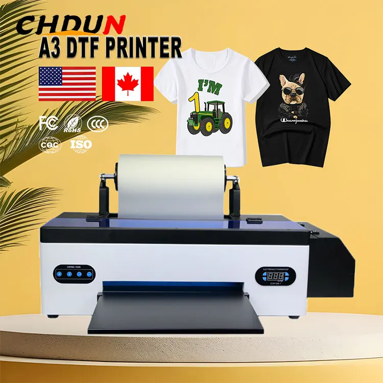 

Digital Printing Machine Desktop Best Small 30Cm Head L1800 Mini Epson A4 A3 Inkjet Dtf Printer