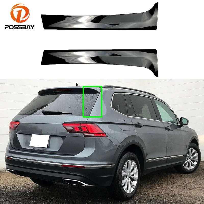 

Black Rear Window Side Spoiler Canard Canards Splitter for VW Tiguan MK2 2017 2018 2019 2020 2021 2022 2023 Accessories Exterior