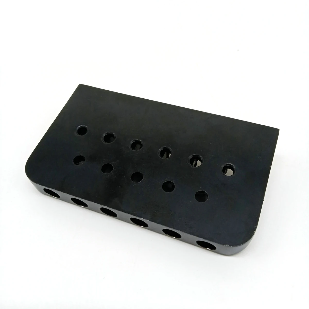 Saleout@ Guitar Hardtail Bridge Saddle 6-String Ball Folding Children's Piano Bridge Ball String Code Pulling Plate(Black)