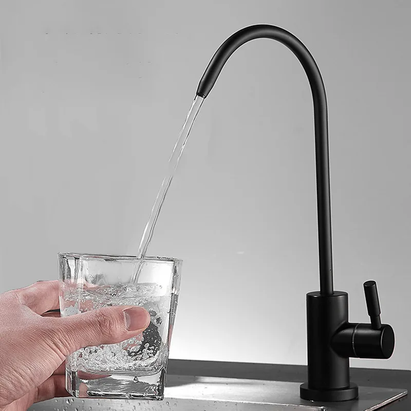 

Water Purifier faucet small spout household pure water machine water purification faucet 2 points direct drinking water 304 stai