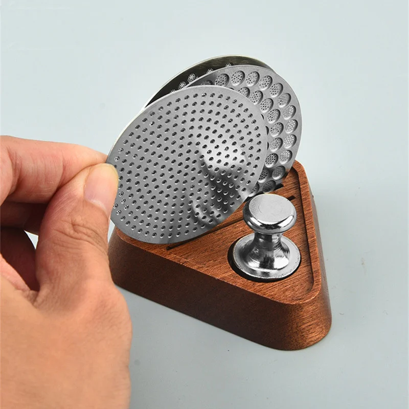 58mm/53mm/51mm Puck-Screen-Halter Espresso-Kaffeefilter-Ständer Puck-Screen-Magnet Wiederverwendbarer Kaffee-Puck-Screen-Ständer Aufbewahrungsregal