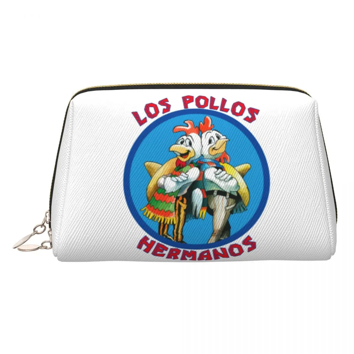 

Потертая дорожная косметичка Breaking Bad для женщин Los Pollos Hermanos, органайзер для туалетных принадлежностей для макияжа, женский комплект для хранения красоты Dopp