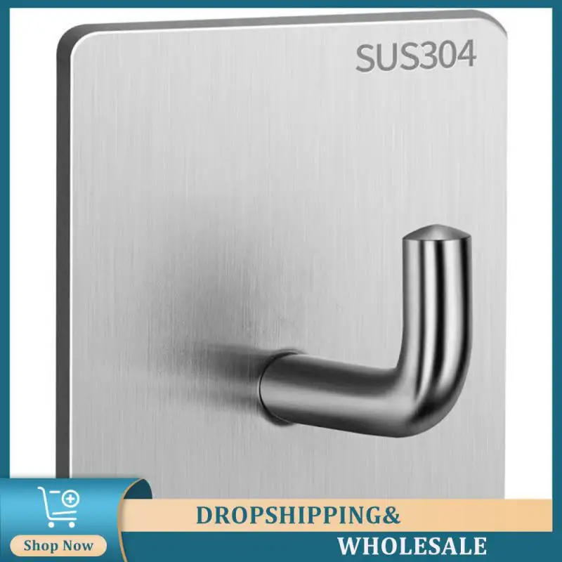 Stainless Steel Hook Durable Anti-corrosion 15g Storage Hooks Viscose Hook Anti-rust Stainless Steel Elephant Trunk Hook