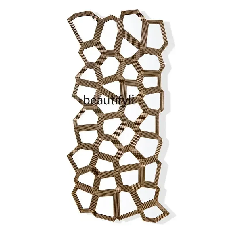03.z.Simple decorative mirror living room background wall French wall-mounted mirror entrance wall-mounted