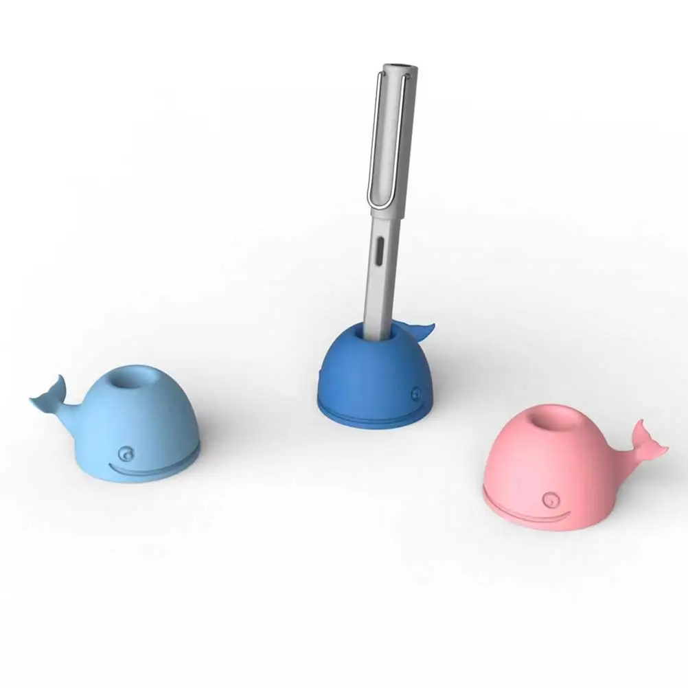 

2 Pcs Organizer Whale Toothbrush Holder Cartoon Holders Bathrooms Pink Washstand