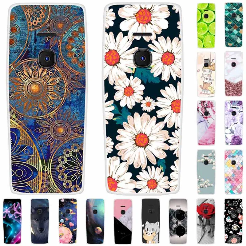 For Nokia 8210 4G Case Soft Silicone Space Landscape Covers for Nokia 6300 4G Cases Colorful Bumpers Cat Phone Protective Bags