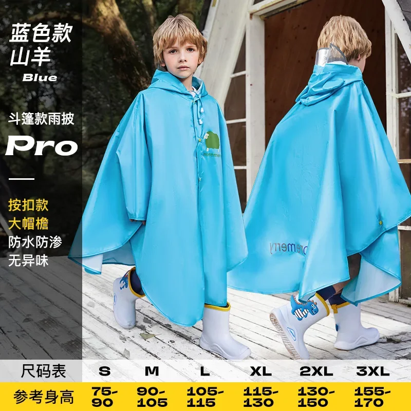 Chubasquero bonito de poliéster para bebé, impermeable para exteriores, Poncho Impermeable para niños y niñas, chaqueta de lluvia amarilla