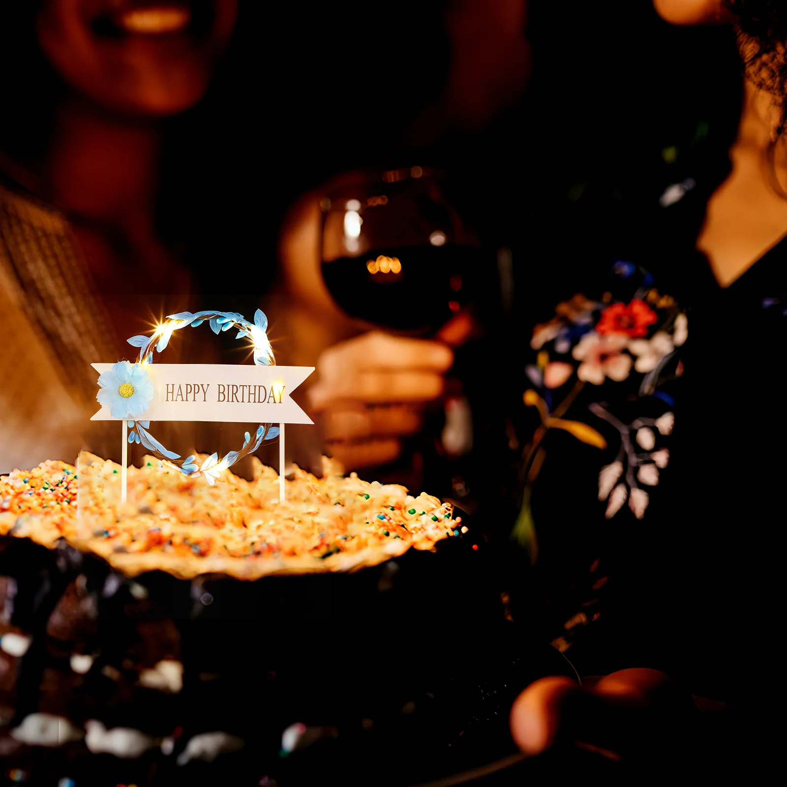 

10Pcs Lighted Cupcake Toppers Birthday Party Cake Decorations Various Styles Easy to Use Eye Catching Dessert Toppers