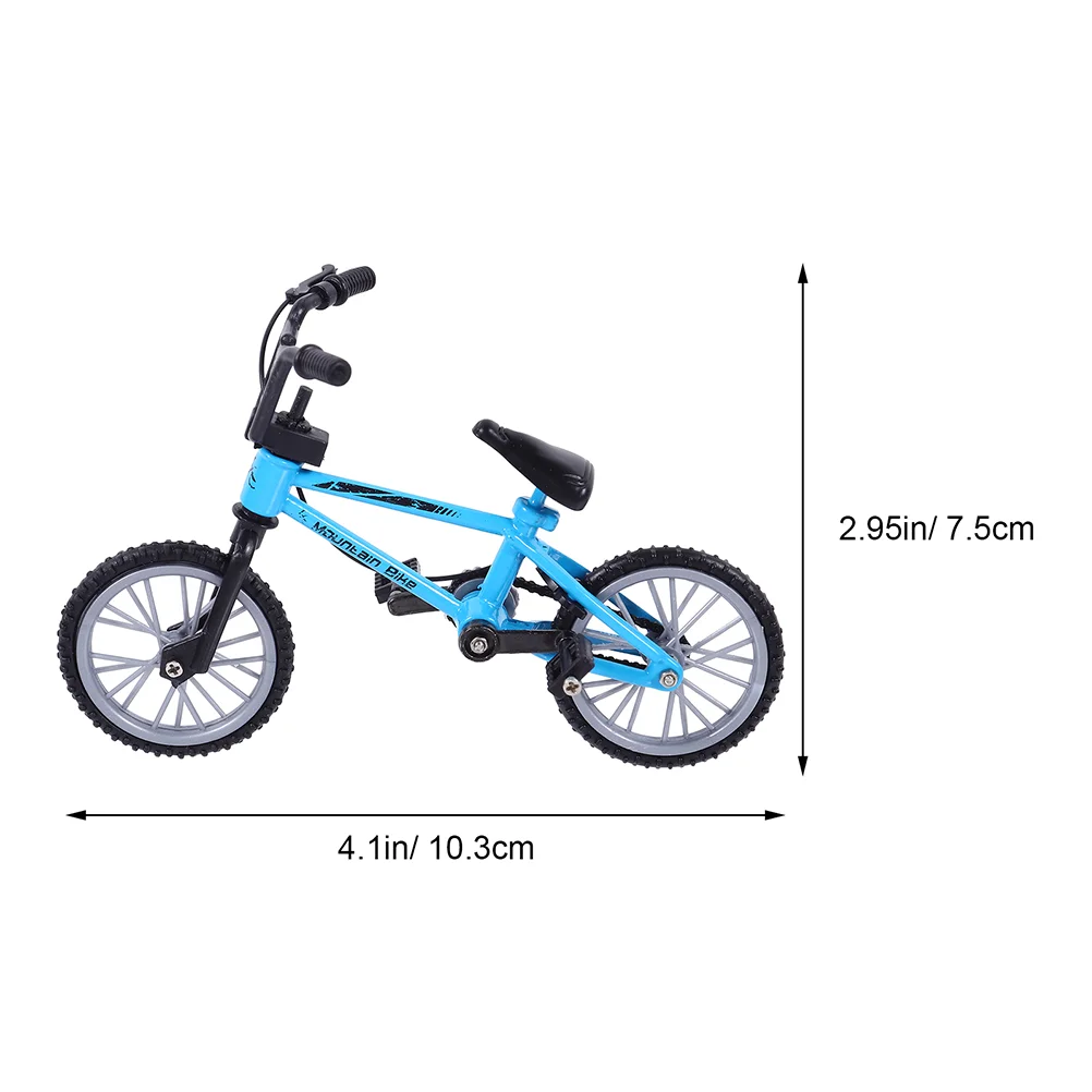 2 Sets Toys Finger Bike Aluminum Alloy Bicycle Mini Children Cognitive Plaything