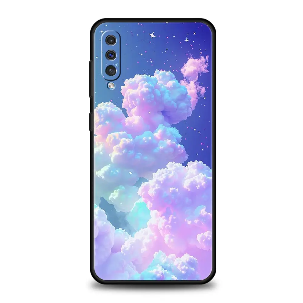 Phone Case For Samsung A24 A12 A14 A32 A50 A70 A20E A20S A10S A22 A34 A54 A42 A52 5G A02S A04s Cover Floating Liquid candy mural