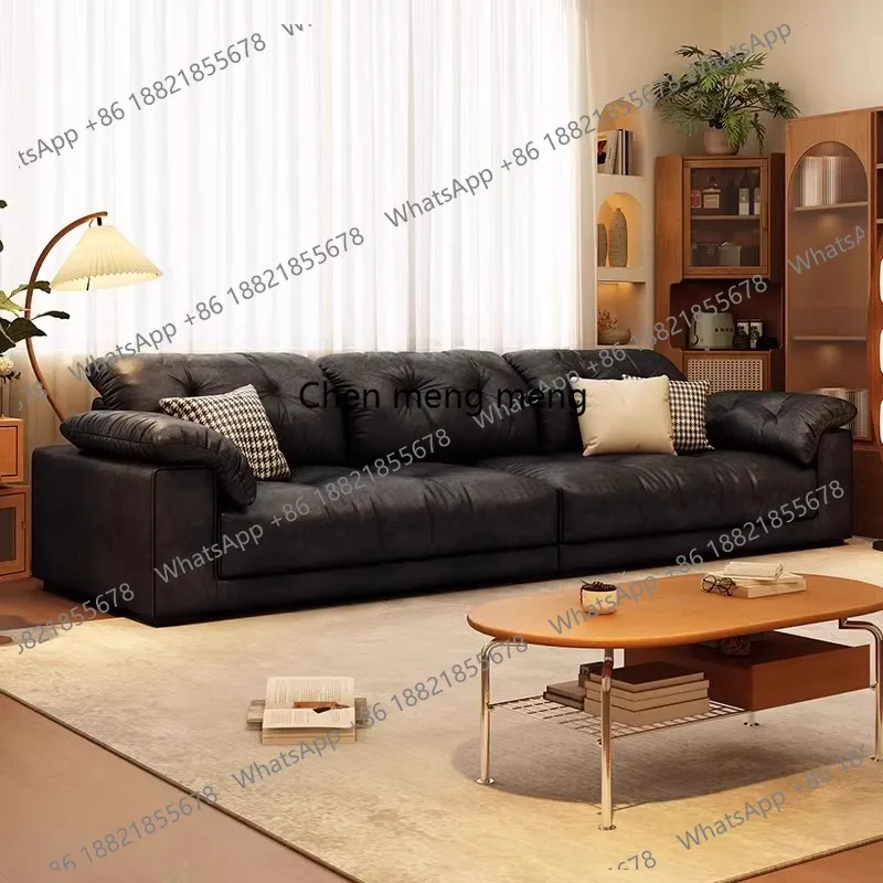 

Minimalist Living Room Sofas Homestay Hotel Lazy Villa Lounge Sofas Comfortable Synthetic Leather Furniture