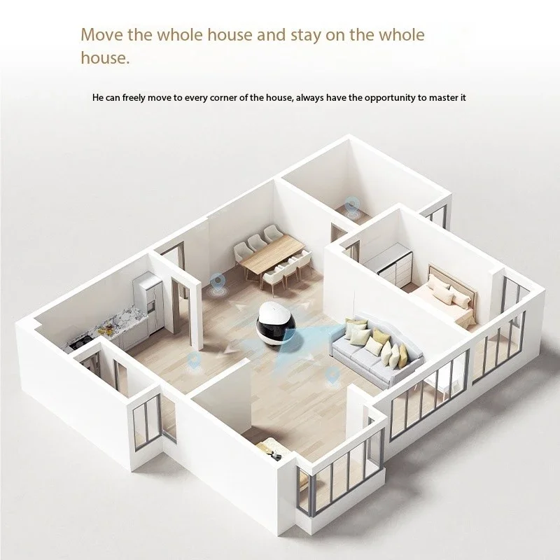 Enabot EBO AIR 2 Companion Robot 2K Home Security Pet Camera Night Vison Wireless APP Remote Control for Dog Cat Baby App Contro