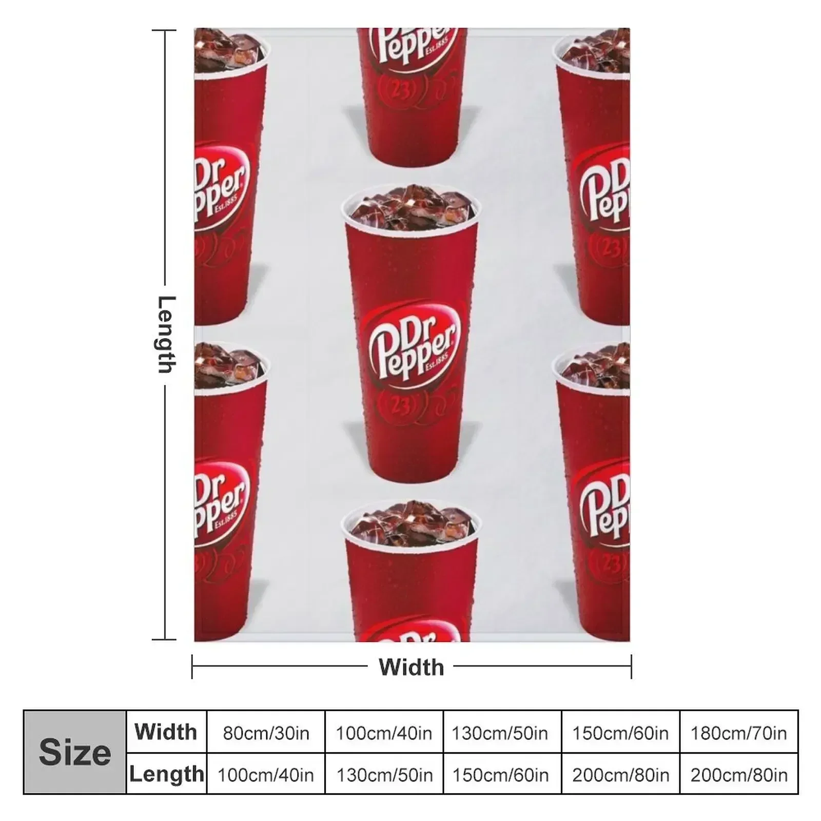 dr pepper Throw Blanket Warm Extra Large Throw Camping anime Multi-Purpose warm for winter Blankets