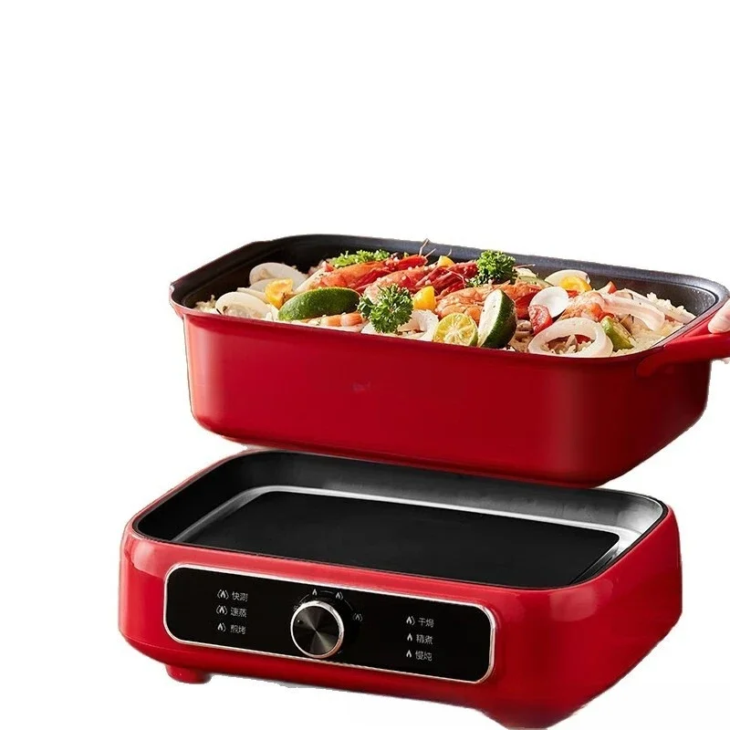 

Electric hot pot multi-purpose split non-stick cooking pot multi-function