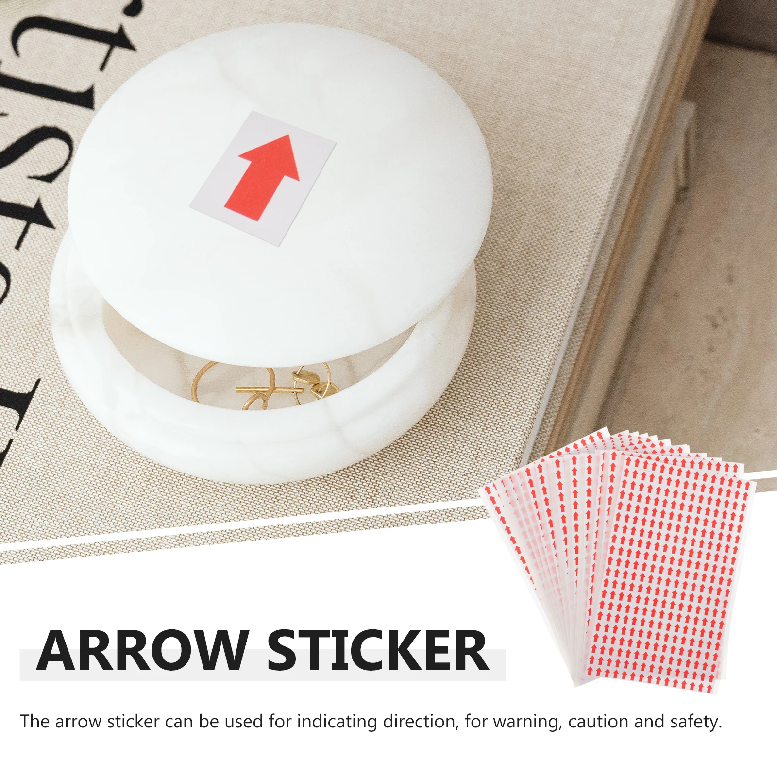 20 Sheets Arrow Stickers Directional Signs Indication Decals Red Adhesive Floor Wall Marking Stickers For Office