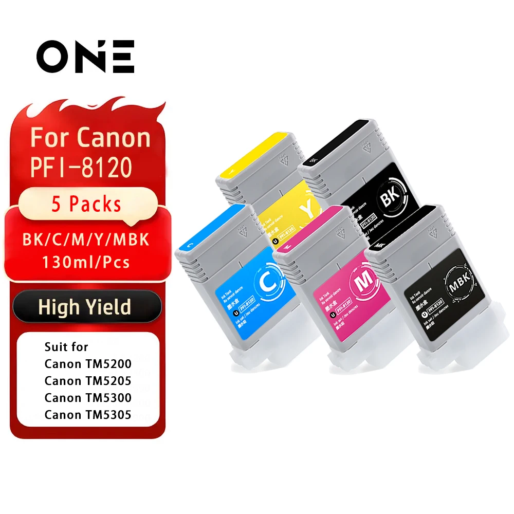 

Совместимый чернильный картридж PFI-8120 PFI8120 с чипами для принтеров Canon PFI-8120 imagePROGRAF TM-5200/5205/5300/5305/5250/5350