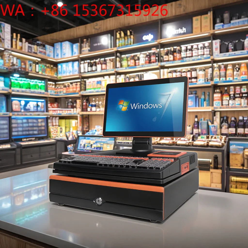 

15.6 Inch Wall Touch Screen Self Service Checkout Kiosk Payment Terminal Restaurant Retail Shop