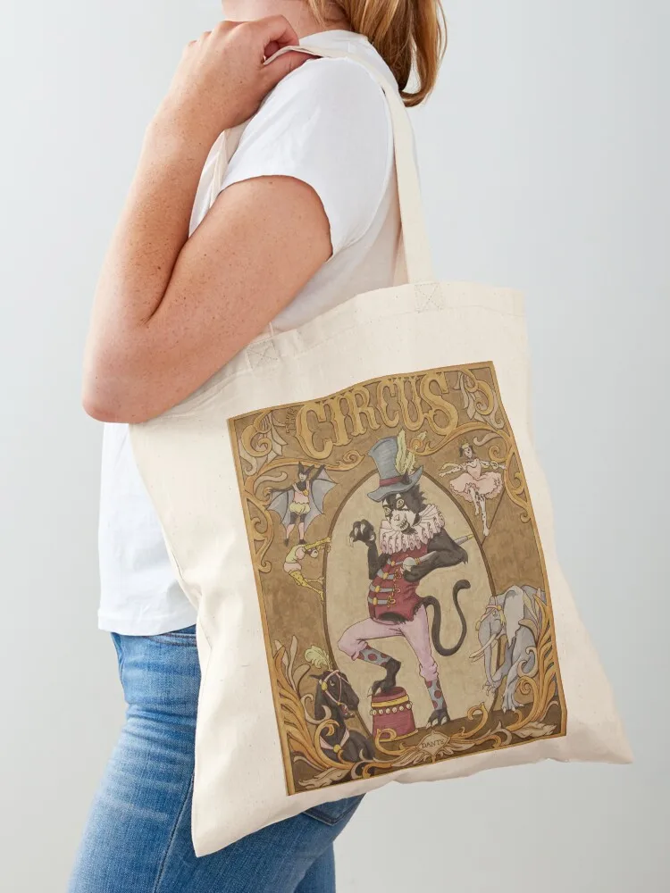 

The Devil's in the Circus Tote Bag hand bag ladies canvas tote bag foldable reusable Women's beach bags