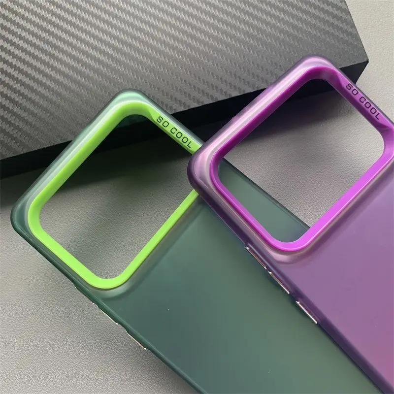 For Xiaomi Poco F6 Pro  Case POCO X6 Pro Phone Case poco X6 Neo Cover POCO F6 X6 F5 F4 Luxury Metallic Aurora Skin Matte Cover