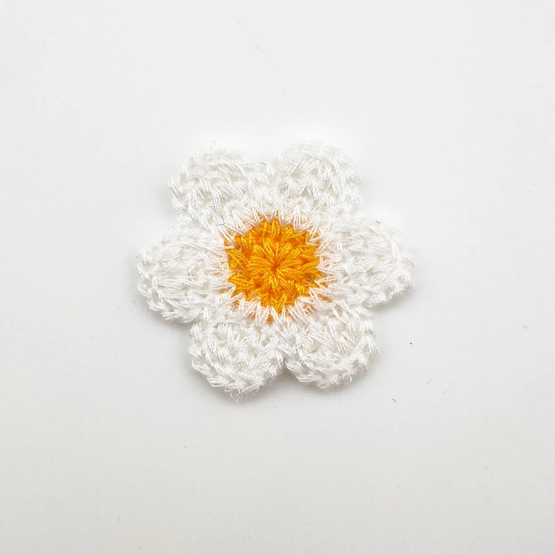 30Pcs 3.5CM Wool Flower Appliq - Embroidery Letter M ulasan dan harga