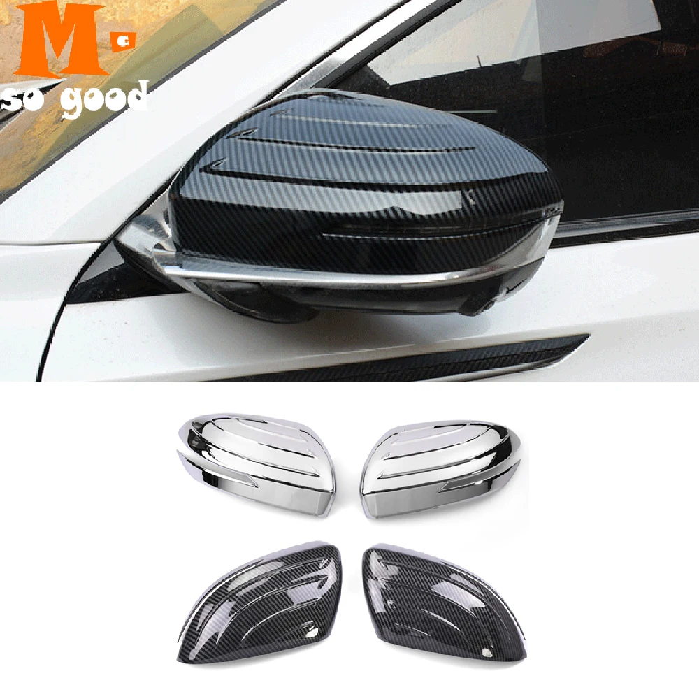 Car Side Mirror Rear View Mirror Cover Decoration Protection Moulding Sticker Cover For Changan CS75 Plus 2019-2022 Accessories