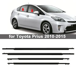 Car Side Window Weatherstrips Window Glass Rubber Sealing Strip Moulding for Toyota Prius 2010-2015