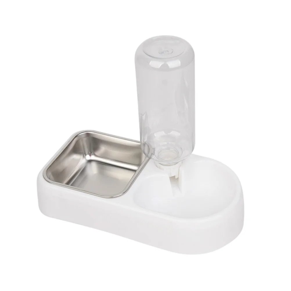 

Double Pet Water Feeder PP Stainless Steel Durable Automatic Dog Puppy Feeding Bowl Practical Pet Water Supplies