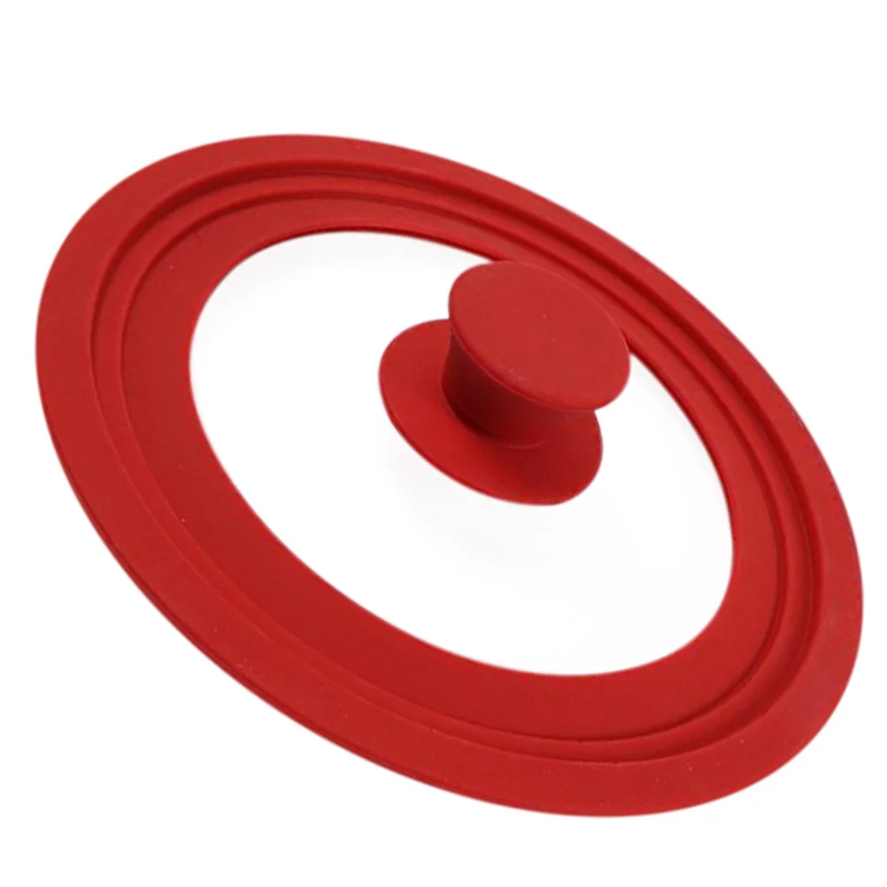 1 قطعة غطاء وعاء مضاد للسقوط من الزجاج المقسى العالمي متعدد الأغراض أداة المطبخ غطاء الطبخ المرئي أغطية غطاء الوعاء #3