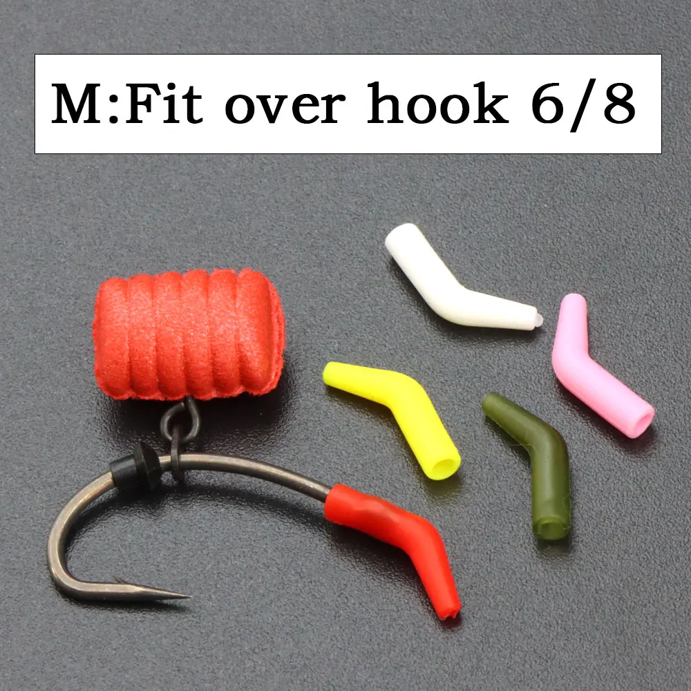20 Stück Karpfenangelhaken-Kicker, D-Rig-Kicker, Aligner, Hakenhülsen, Anti-Tangle-Hülsen, Haken-Aligner, Angelzubehör – Detail 2
