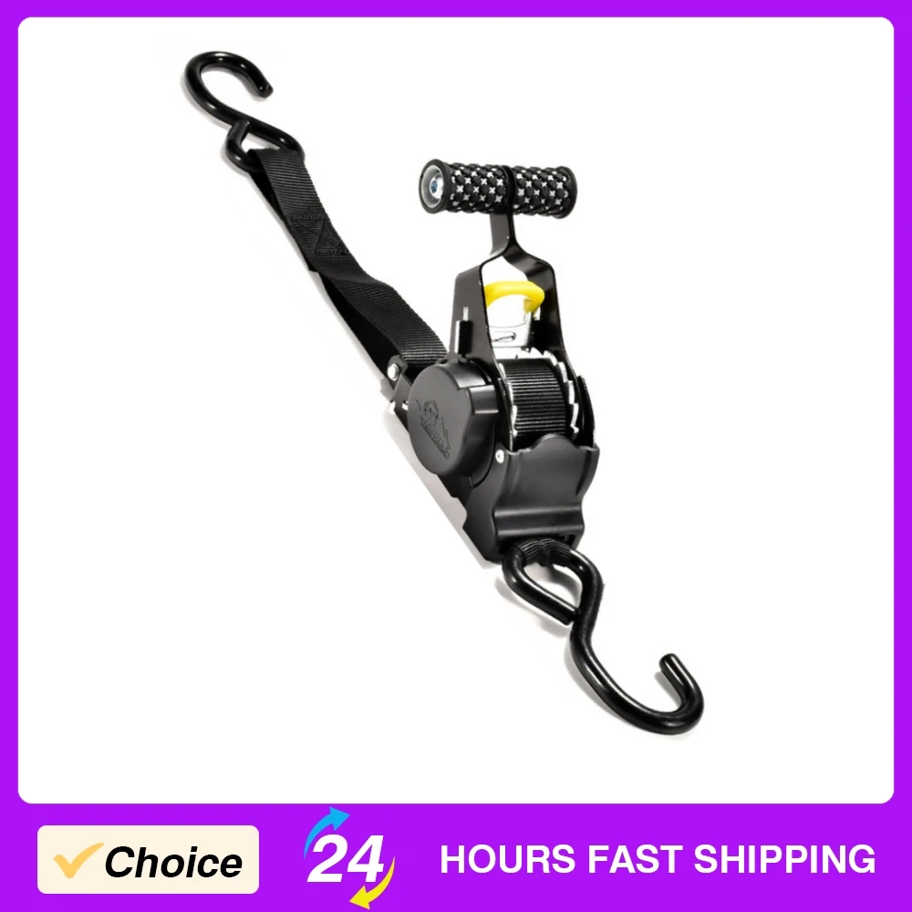 

Car Automatic Retracting Bundle Tape 3.3 Meter/0.83ft Motorcycle Luggage Auto Ratchet Belt 680kg Pulling Capacity Webbing