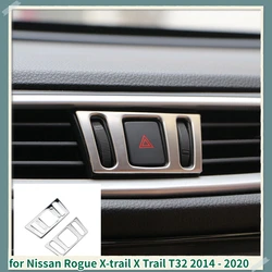 Car Centre Console Air Vent Outlet Adjustment Knob Cover Trim for Nissan X-trail Xtrail T32 2014-2023 Qashqai J11 2016-2023