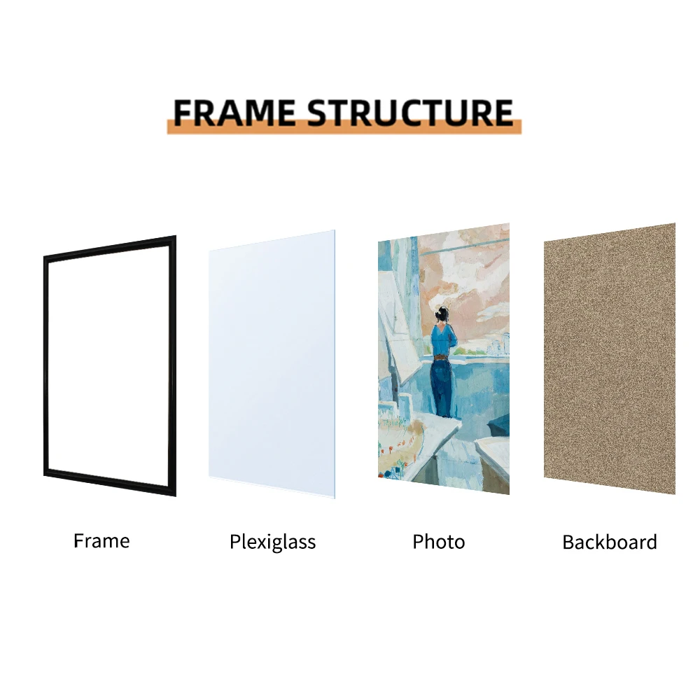 1pc Photo Frame, Black, Picture Frame For Wall And Tabletop Display, for Desktop Art Decor, For Birthday Party Decor