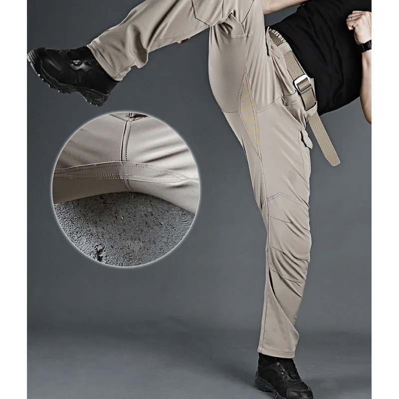 Safari Style Uomo nuovo y2k Camouflage Pantaloni completi Primavera Quick Dry Outdoor Train Streetwear Sport maschile Pantaloni cargo larghi JJ692