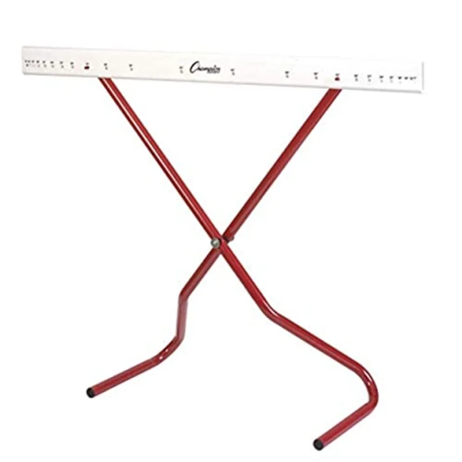 

Adjustable Height Training Hurdle for athletic drills durable plastic and steel construction red color lightweight and portable