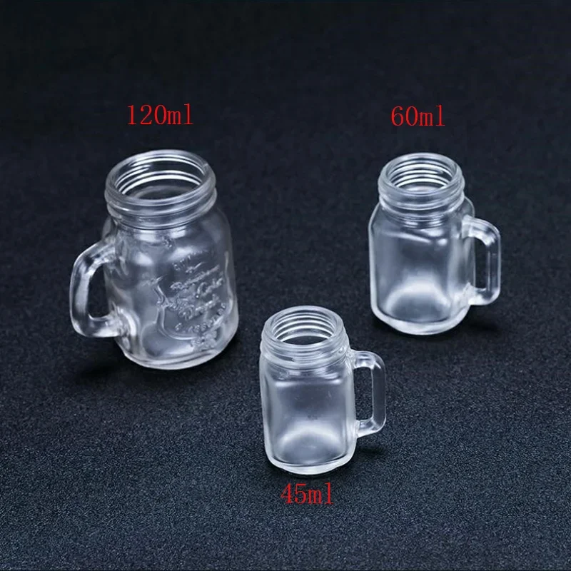 Mini casa de muñecas creativa, vaso de jugo de 45ml, 60ml, 120ml, accesorios de decoración de muebles para casa de muñecas