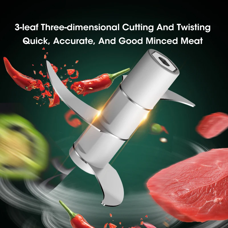 Mini Electric Garlic Chopper USB Garlic Masher Meat Grinder Ginger Vegetable Crusher Sturdy Durable Kitchenware