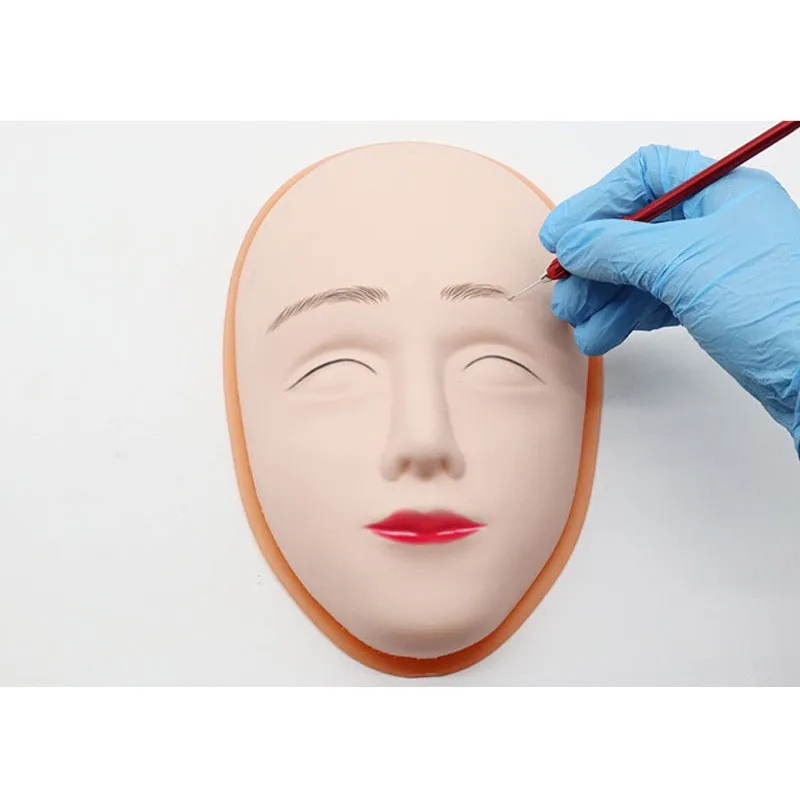 Silicone makeup face practice, rubber face eye makeup practice, makeup pad, eyelash tattoo