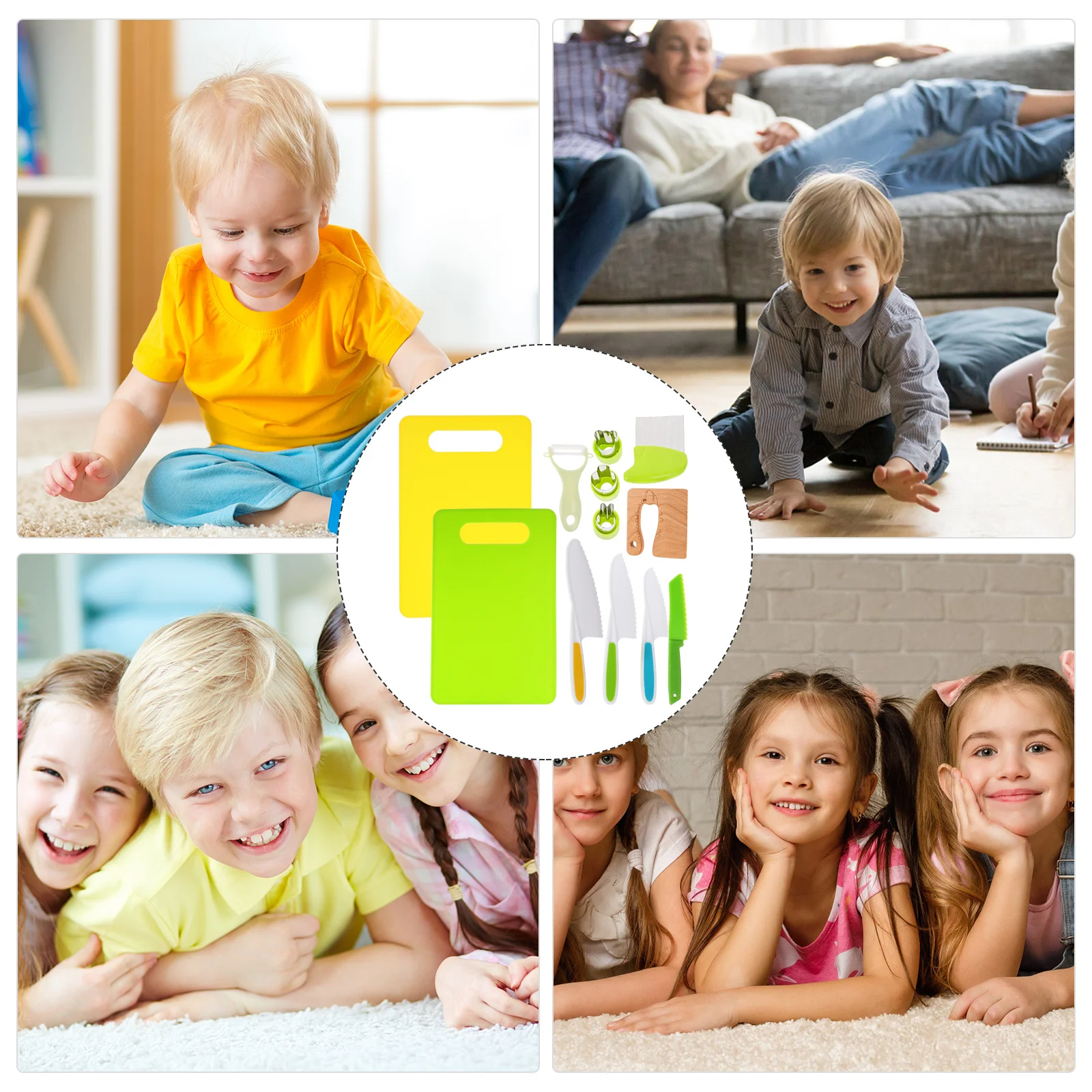 1 set kinderen kookgereedschap set speelset voor kinderen fantasiespel leren zintuiglijke ontwikkeling cadeau keuken speelkeukensets