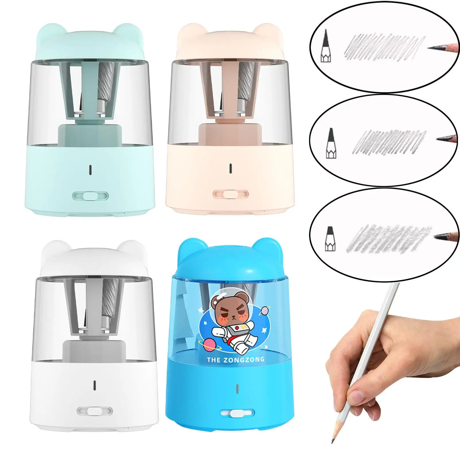 

Electric Pencil Sharpener Automatic Pencil Sharpener for Kids Wood Fast Pencils Office Shcool Supplies