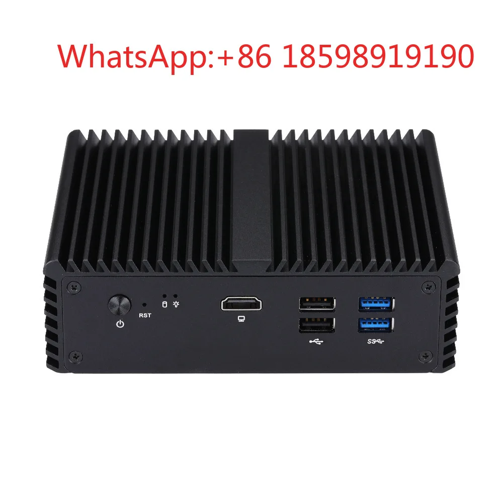 J4125 Multi Port Industrial Control Computer Machine Vision Multi Network Soft Routing Firewall Industrial Host