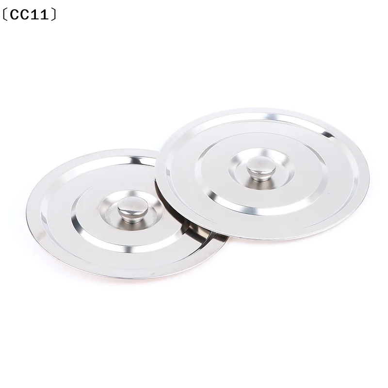 1Pc 28/30/32CM Silver Round Pot Lid Kitchen Thicken Stainless Steel Saucepan Cover Replacement Universal Kitchen Food Lid〔CC11〕