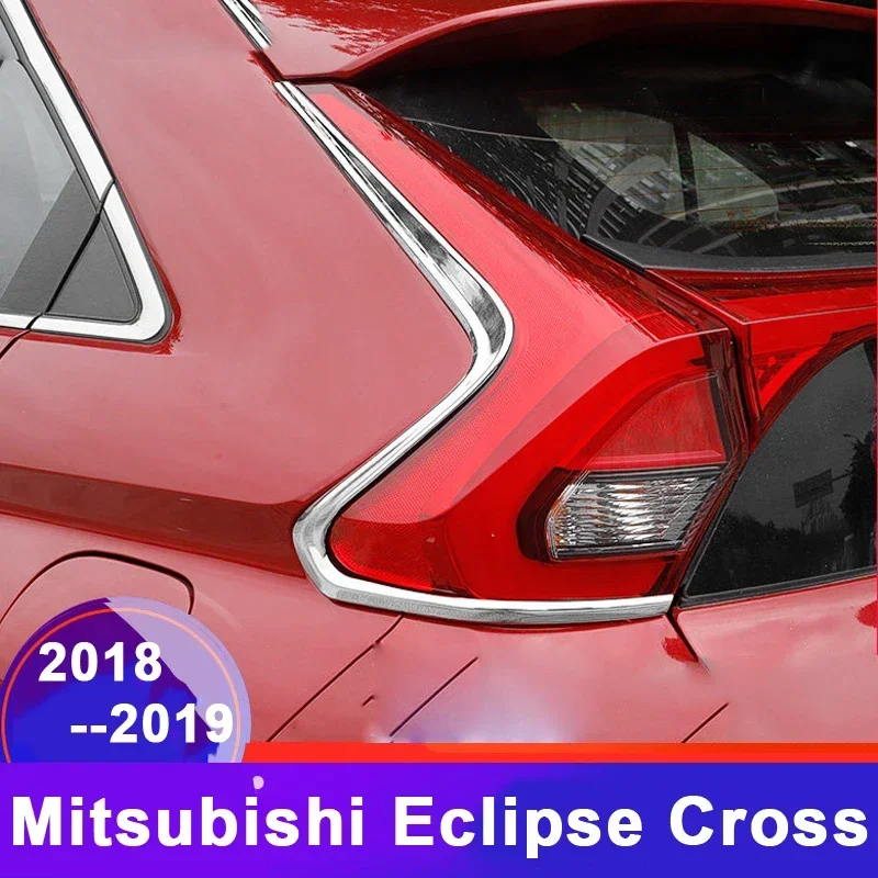 abs-car-rear-tail-light-taillight-lamp-upper-eyelid-cover-strip-trim-sticker-for-mitsubishi-eclipse-cross-2018-2022-accessories