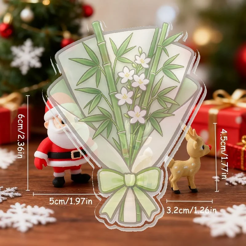 3D Printed Christmas Reindeer Santa Figurine Durable Desktop Ornament for 2027 New Year Living Room Decor