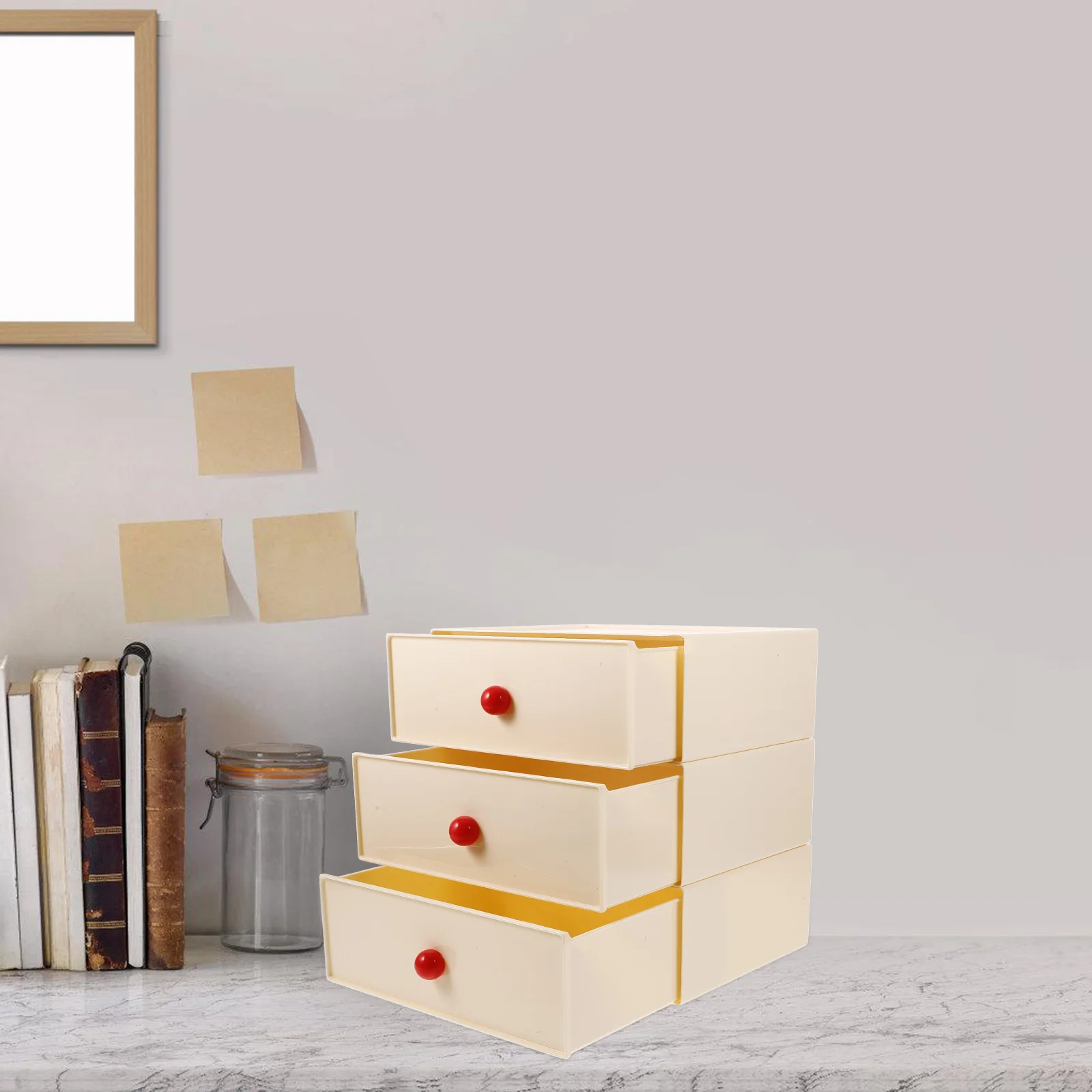 

Desk Storage Desktop Desktop ganizer With Drawers ganizer Drawers Plastic Large Capacity Multi Tier Sturdy Material Practical