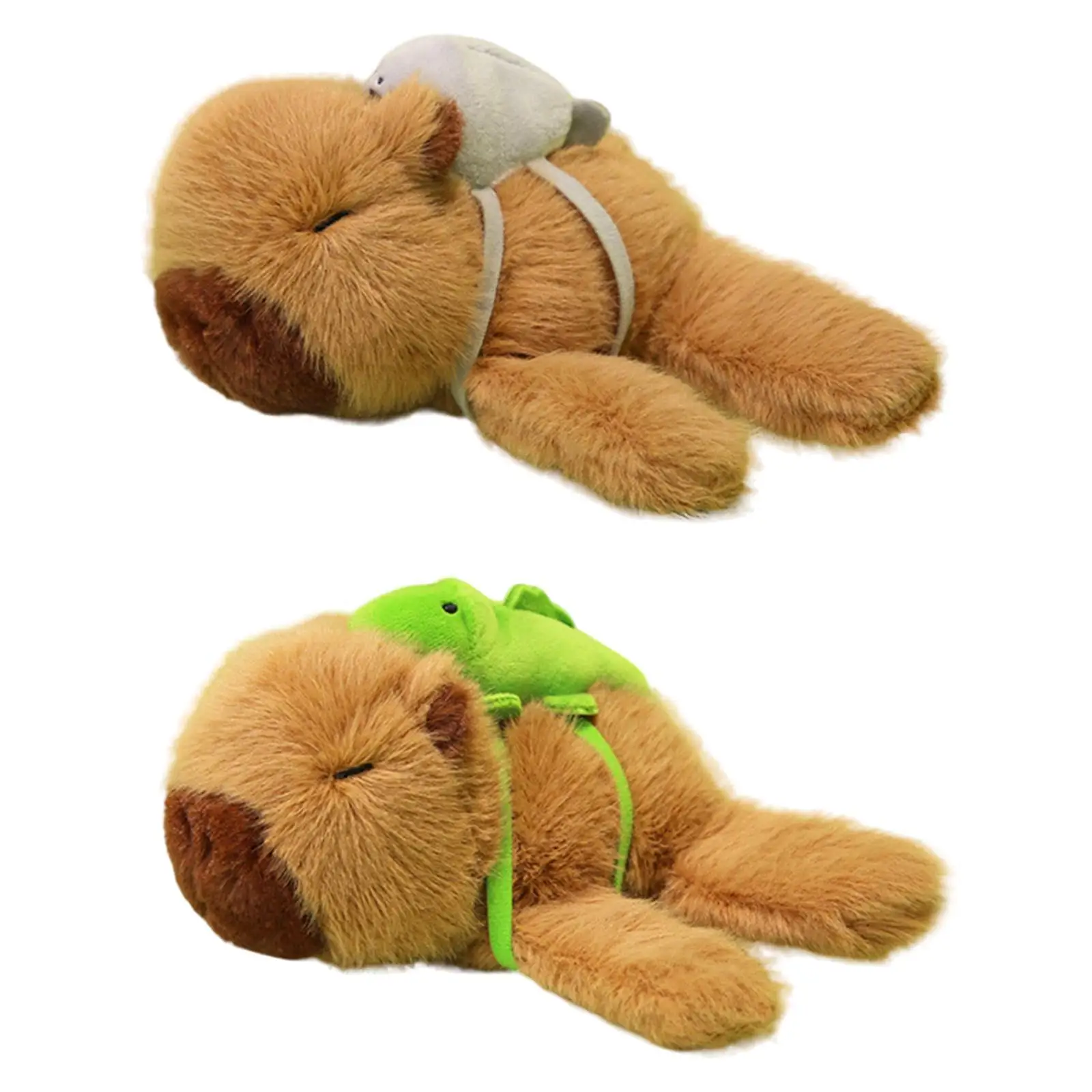 

Cute Capybara Plush with Backpack Hugging Gift for Children Family Adults