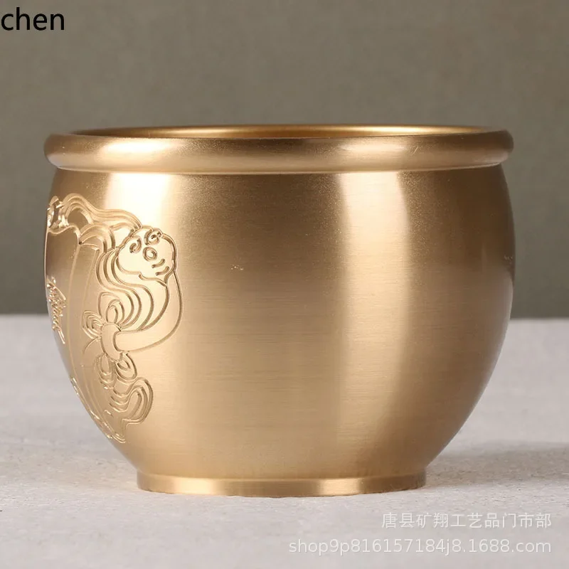 

brass bring in wealth and treasure jar copper rice jar home decoration crafts ornaments