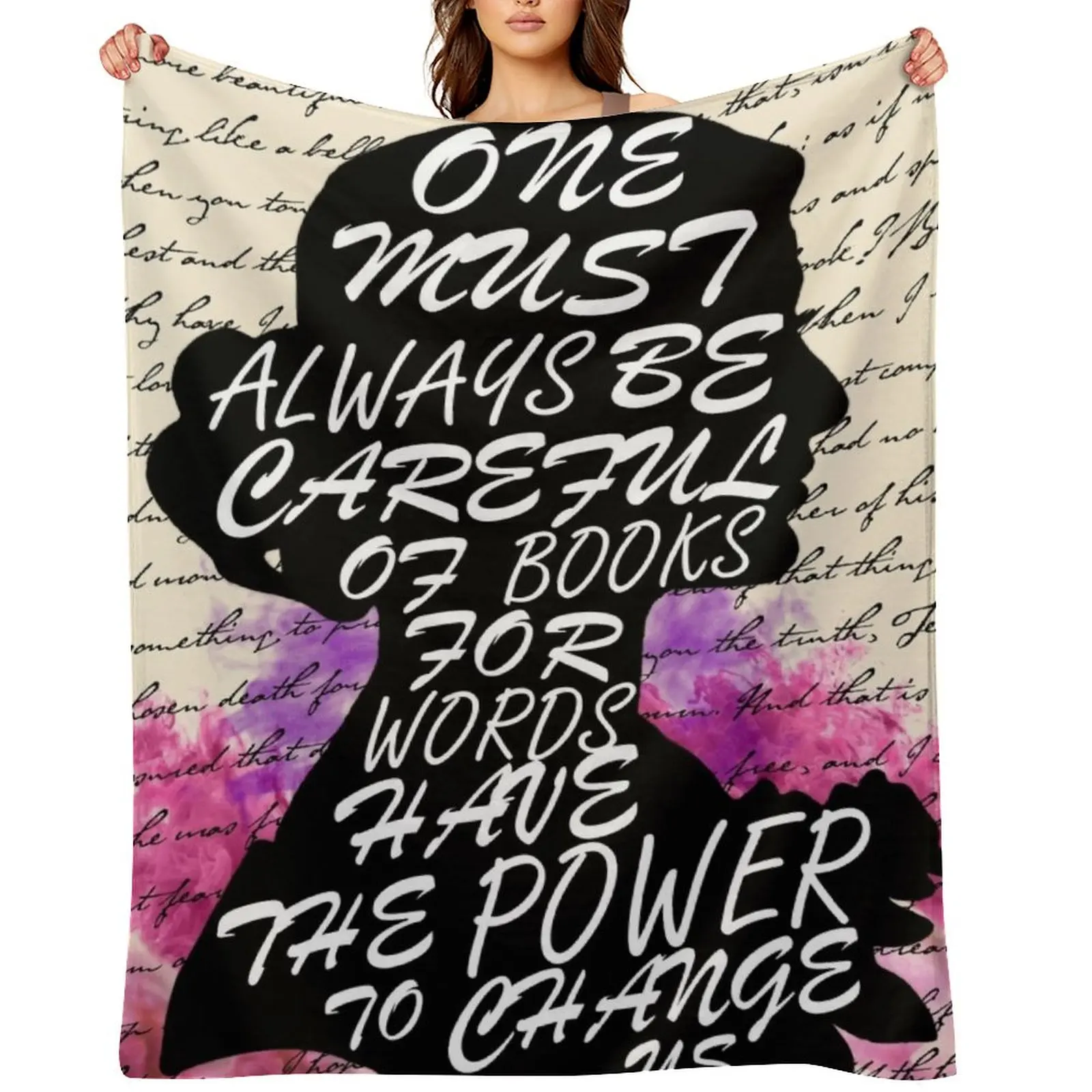 

Words have the power to change us Throw Blanket Blankets For Bed Luxury Brand Flannels Shaggy Blankets